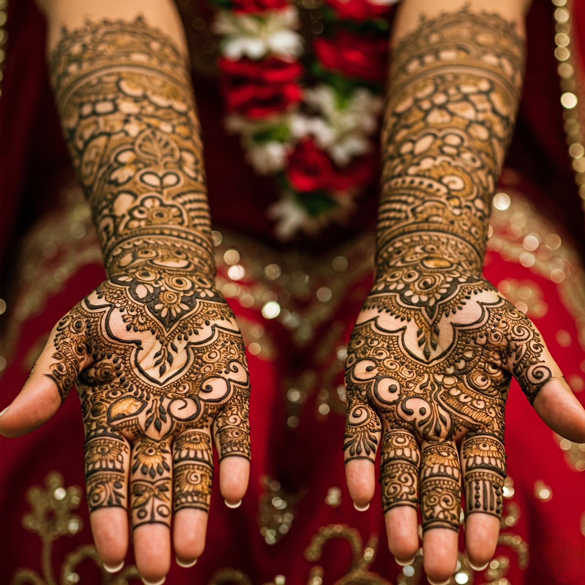 Bridal Mehndi Design for Odia bride